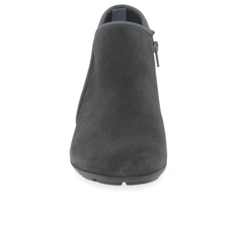 Bottines Gabor Trudy En Daim Poivre Pour Femme