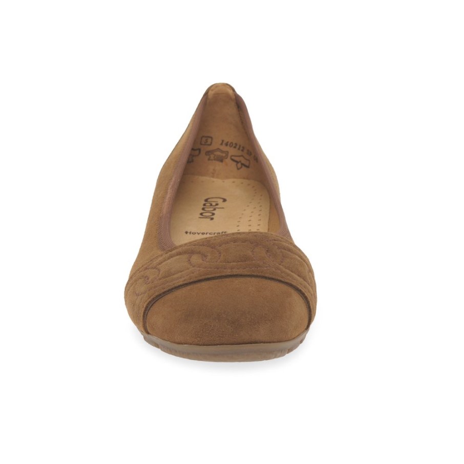 Ressemblance Dames Chaussures Gabor Nouveau Whisky Daim