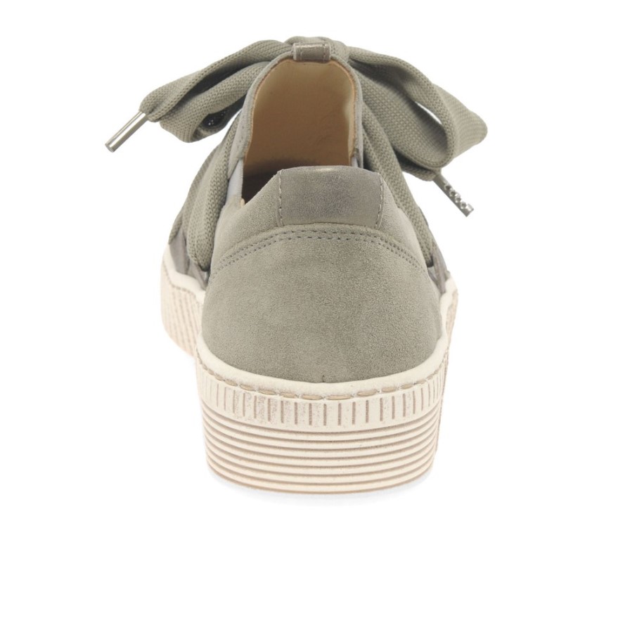 Salvia/bronze Daim Gabor Waltz Baskets Décontractées Pour Femmes