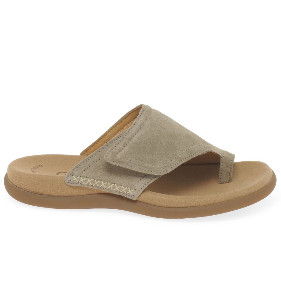 Sandales à Boucle D'orteil En Daim De Soie Gabor Enjoy Pour Femme