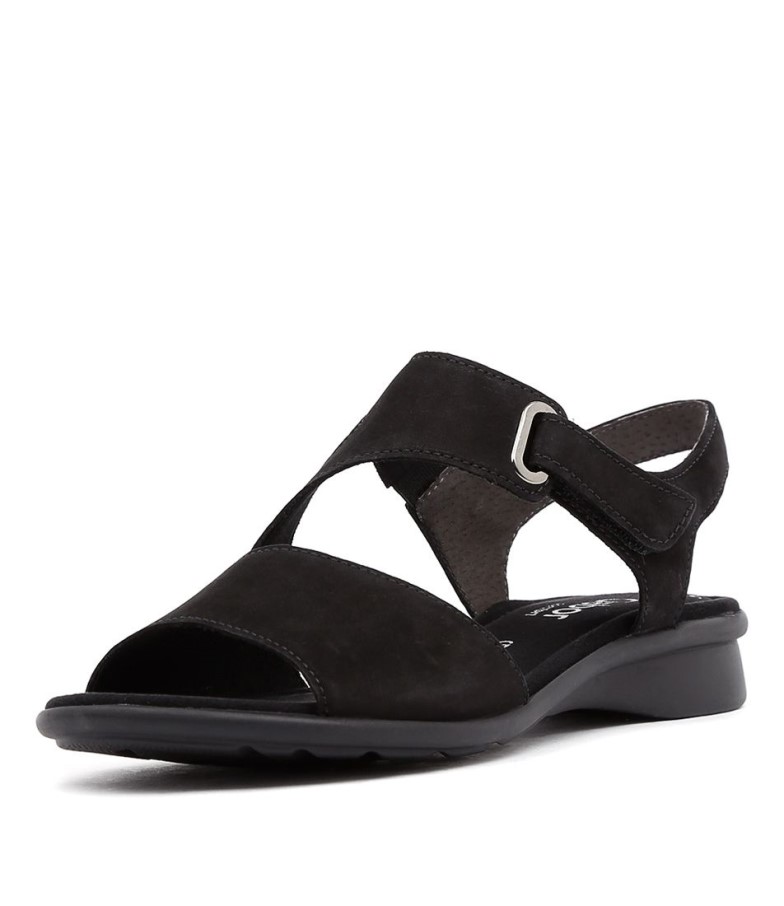 Gabor En Cuir Nubuck Noir Suraya