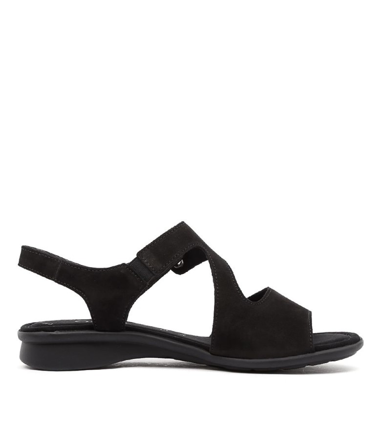 Gabor En Cuir Nubuck Noir Suraya