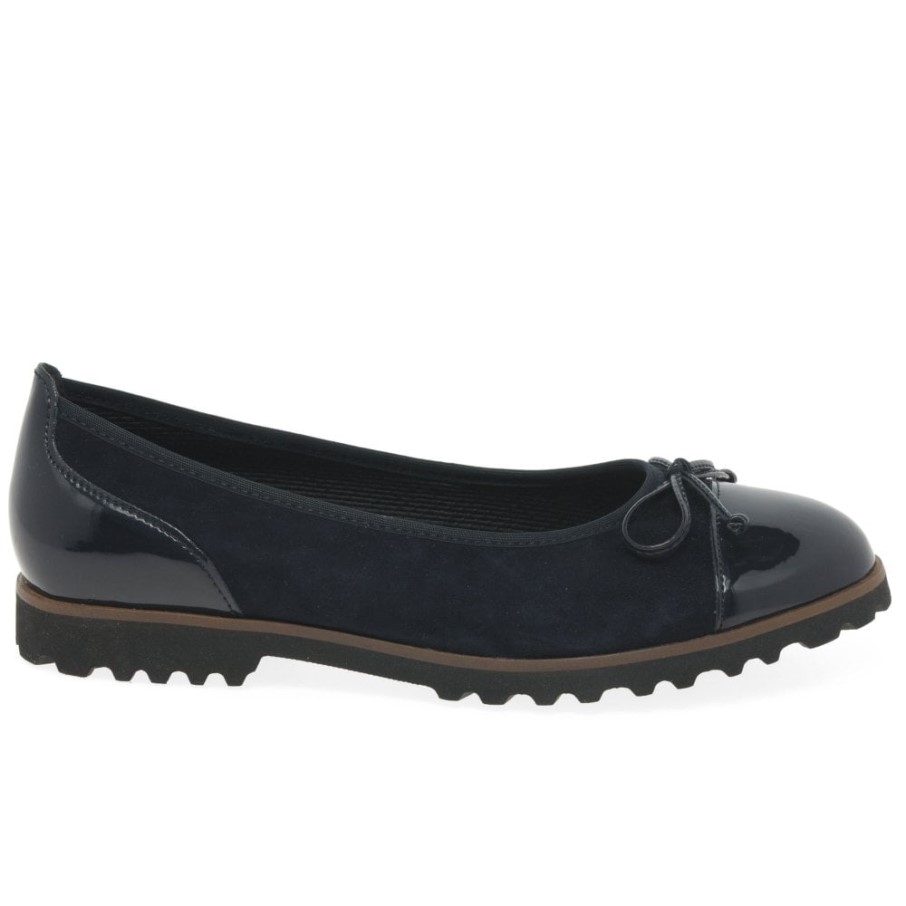 Temptation Femmes Casual Chaussures Atlantic Suède/brevet Gabor