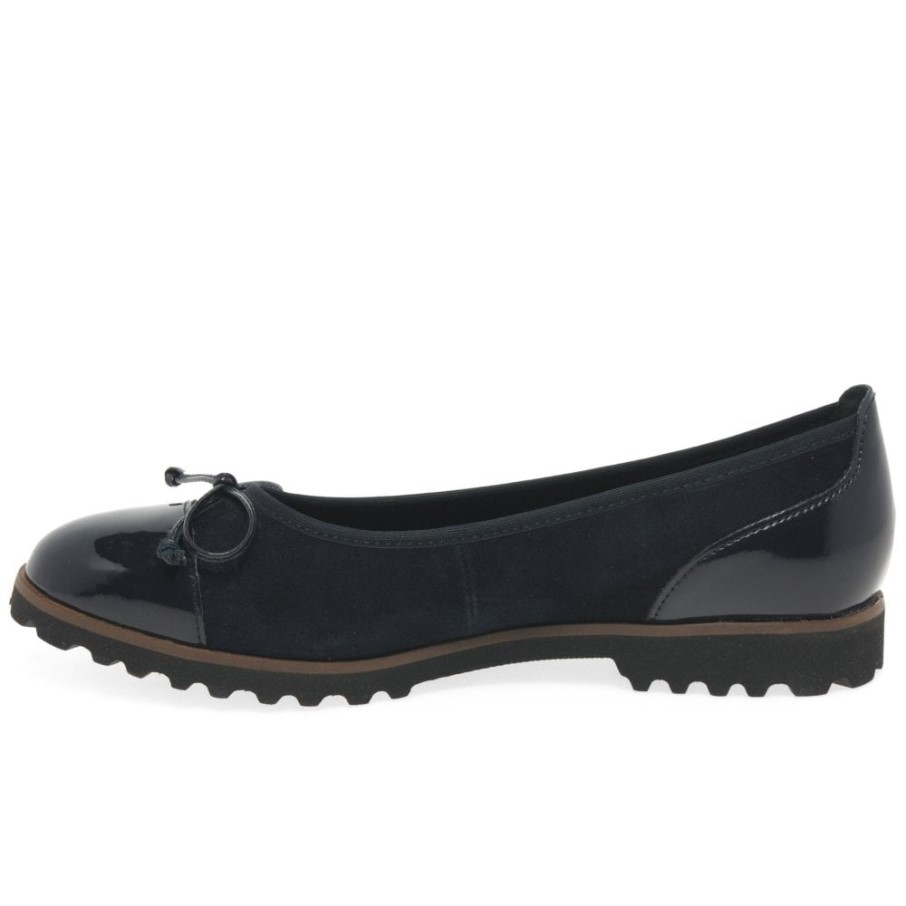 Temptation Femmes Casual Chaussures Atlantic Suède/brevet Gabor