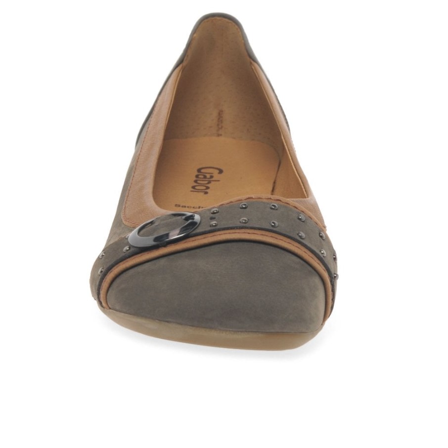 Wallaby/cognac Gabor Michelle Escarpins Décontractés à Boucle Clou Pour Femme