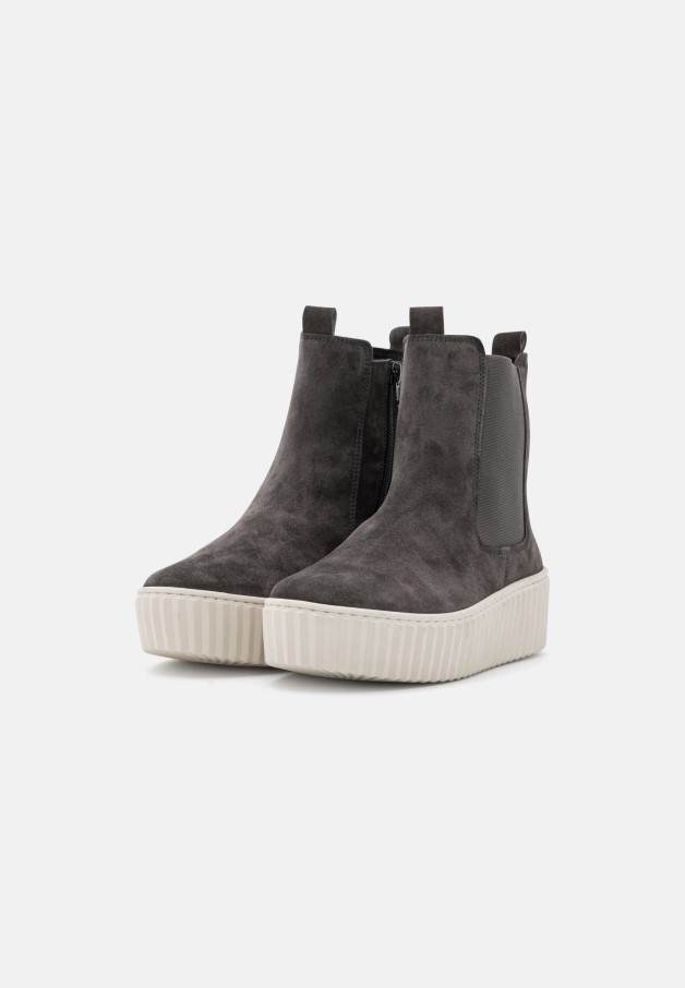 Gabor Bottines à Plateforme Poivre/crème