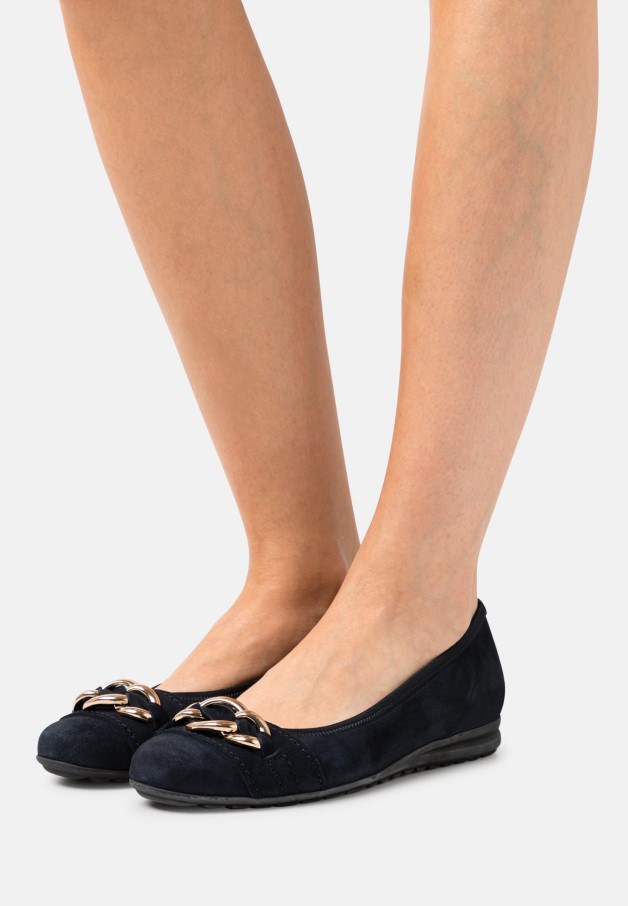 Gabor Noir Ballerines Femmes