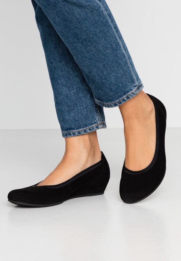 Gabor Noir Ballerines Femmes