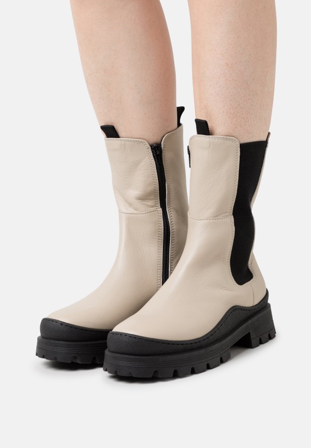 Bottes Plateforme Gabor Blanc/noir