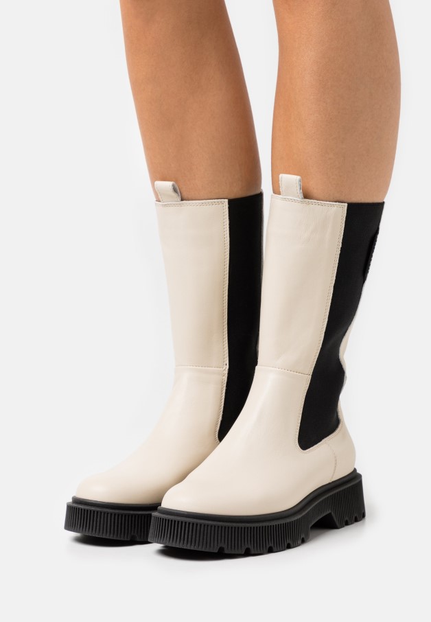 Bottines Compensées Caramel/gris Gabor