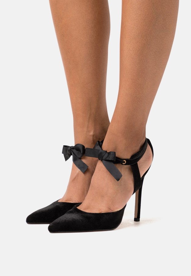 Gabor Noir Coupe Large Reggie - Talons Classiques