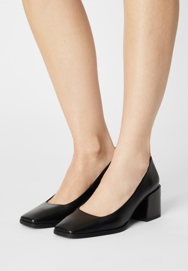 Cuir Gabor Noir - Talons Classiques