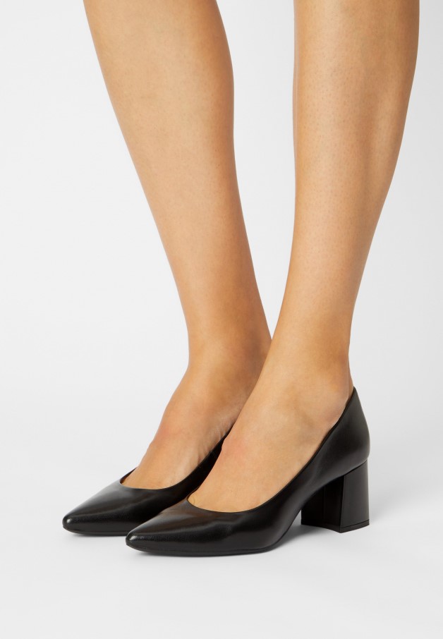 Cuir Gabor Noir - Talons Classiques